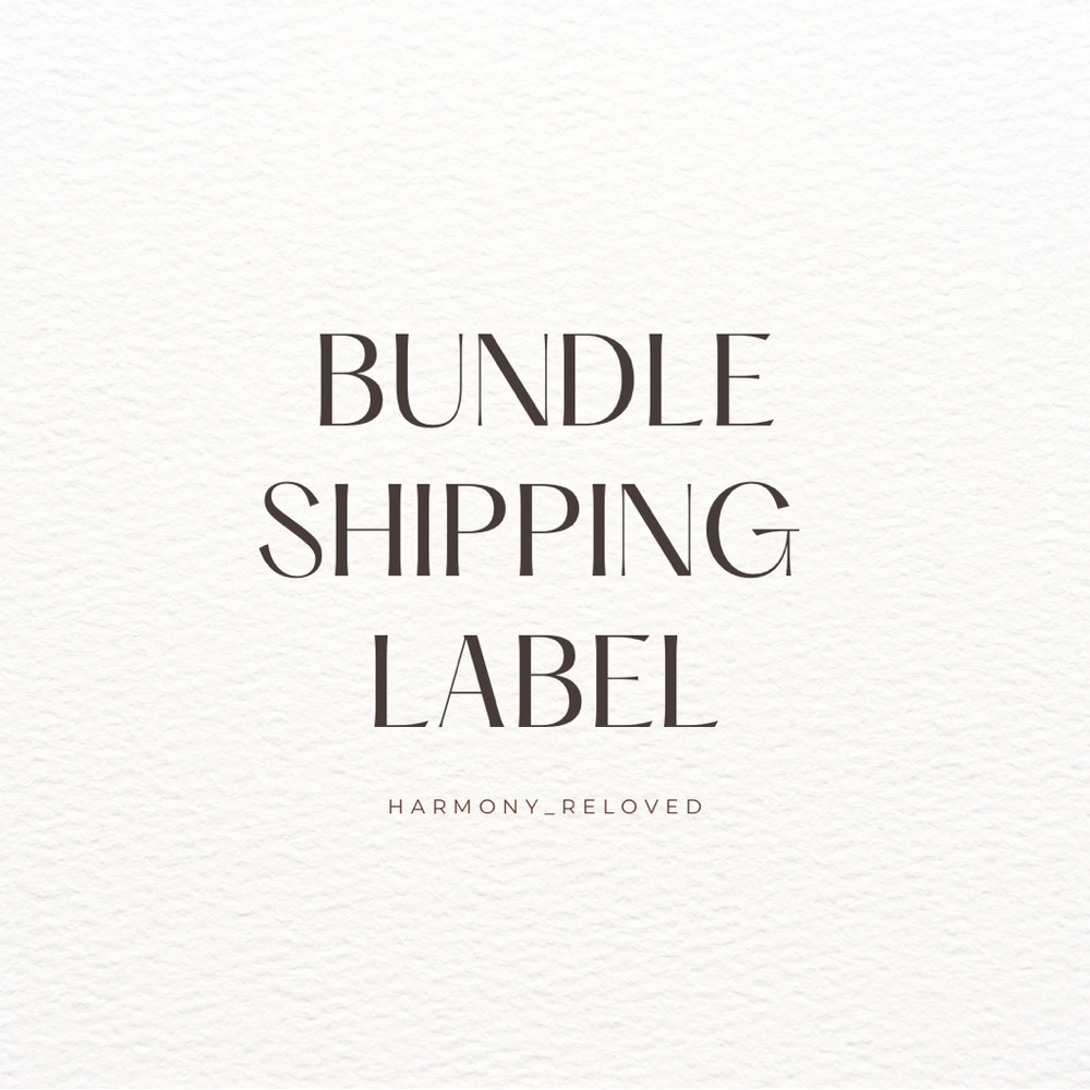 Shipping Label for Bundles.